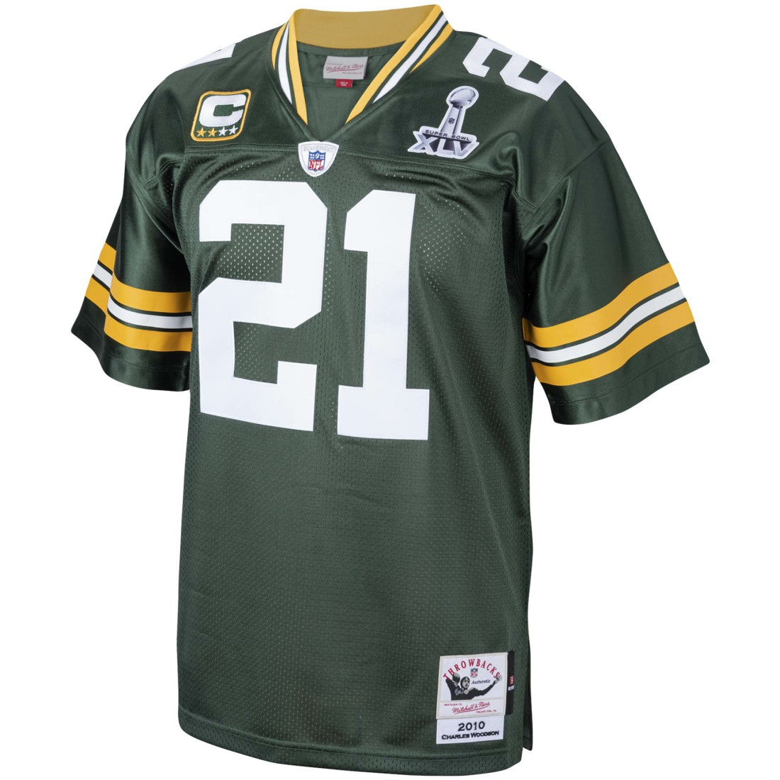 Charles Woodson  2010 Authentic Throwback Retired Player Jersey - Green Bay Packers Jerseys