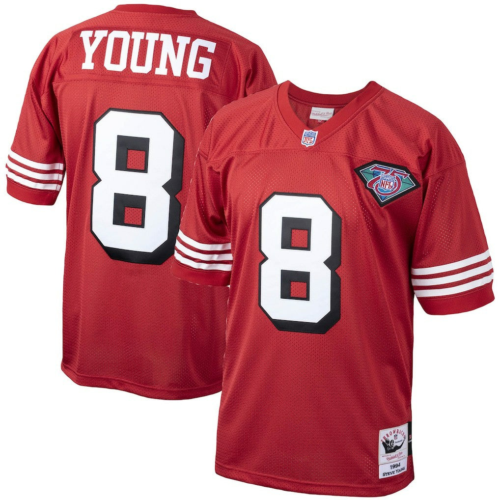 Steve Young  1994 Authentic Throwback Retired Player Jersey - San Francisco 49ers Jerseys