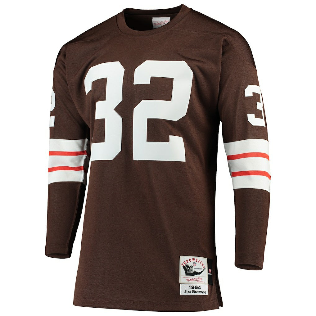 Jim Brown  1964 Authentic Throwback Retired Player Jersey - Cleveland Browns Jerseys