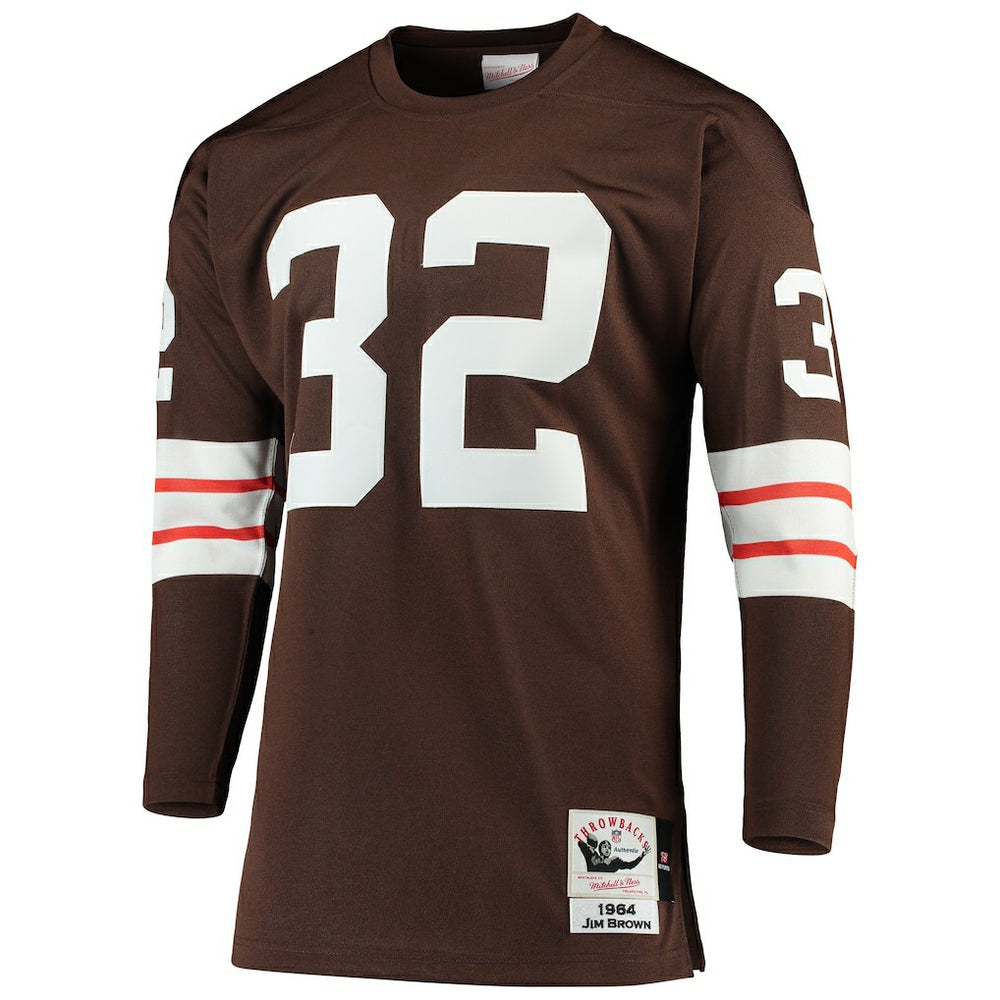Jim Brown  1964 Authentic Throwback Retired Player Jersey - Cleveland Browns Jerseys