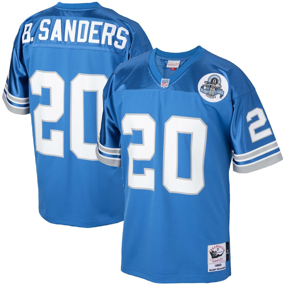Barry Sanders  1993 Authentic Throwback Retired Player Jersey - Detroit Lions Jerseys