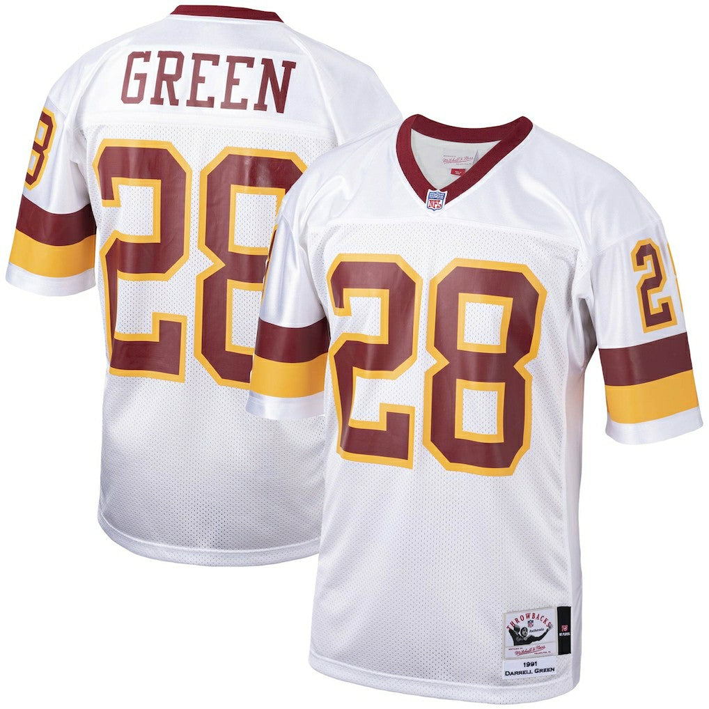 Darrell Green Washington Football Team 1991 Authentic Throwback Retired Player Jersey - Washington Commanders Jerseys