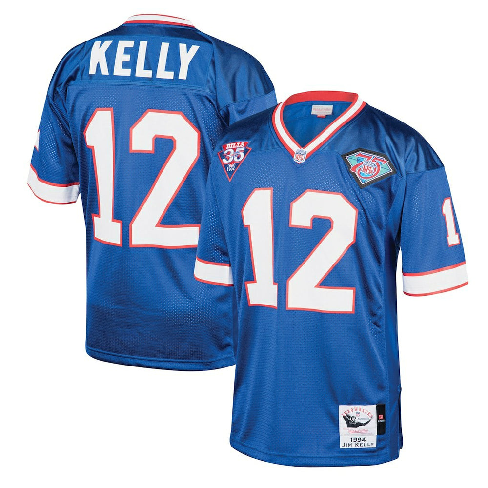Jim Kelly  1994 Authentic Throwback Retired Player Jersey - Buffalo Bills Jerseys