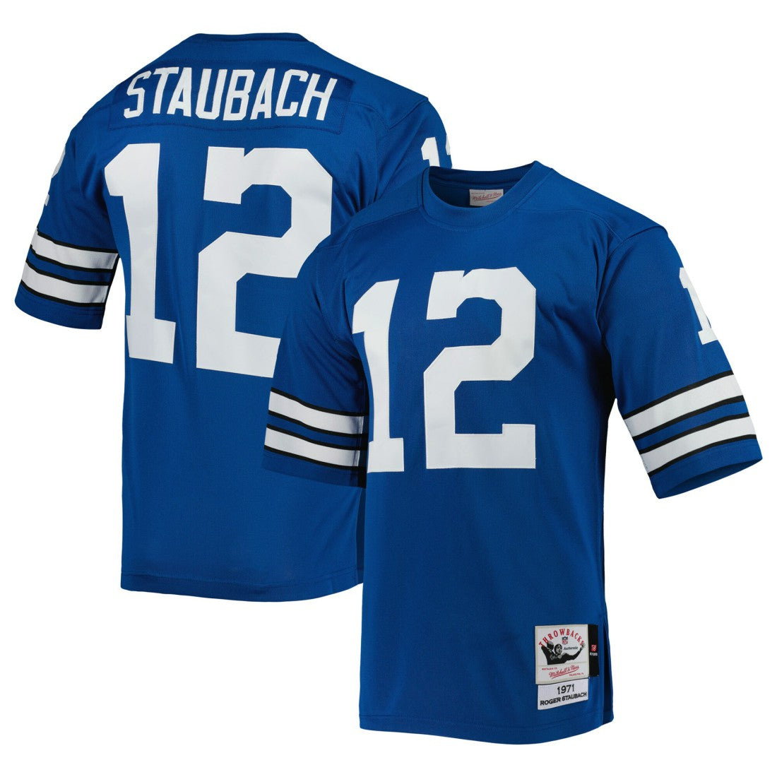 Roger Staubach  1971 Authentic Throwback Retired Player Jersey - Dallas Cowboys Jerseys