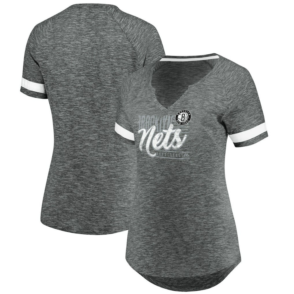 Fanatics Brooklyn Nets Women's Showtime Winning With Pride Notch Neck T-Shirt