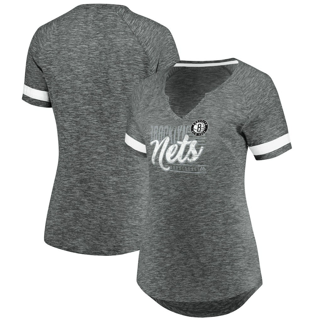 Fanatics Brooklyn Nets Women's Showtime Winning With Pride Notch Neck T-Shirt