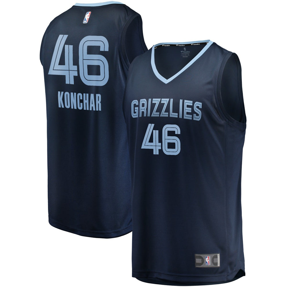 Fanatics John Konchar Memphis Grizzlies Fast Break Replica Jersey Navy
