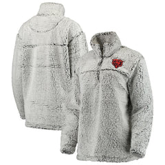 Women's Sherpa Quarter-Zip Pullover Jacket - Chicago Bears Pullover
