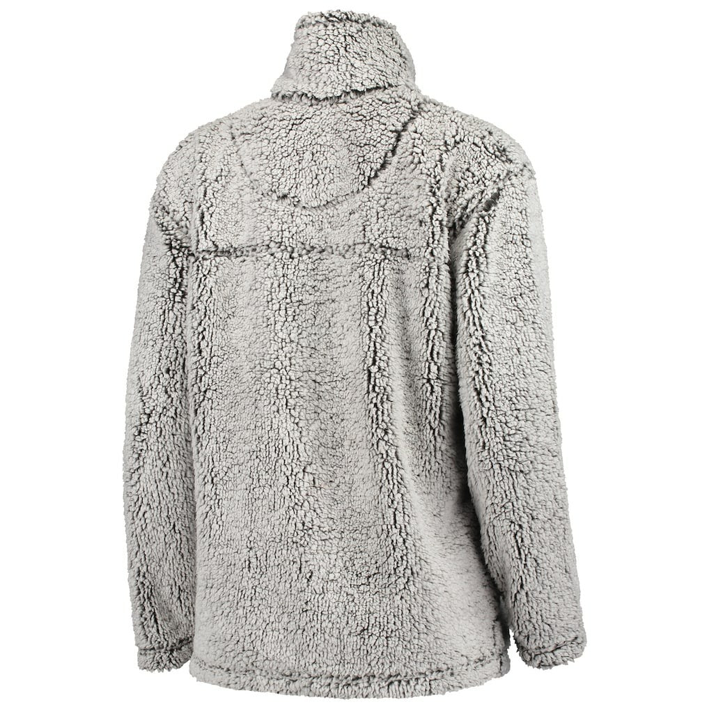 G-III 4Her by Carl Banks Women's Sherpa Quarter-Zip Pullover Jacket - Carolina Panthers Pullover