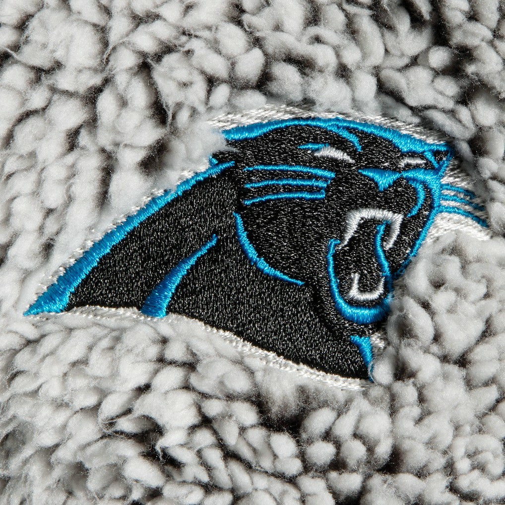 G-III 4Her by Carl Banks Women's Sherpa Quarter-Zip Pullover Jacket - Carolina Panthers Pullover