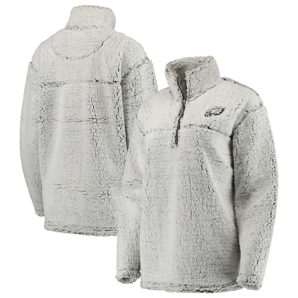 Women's Sherpa Quarter-Zip Pullover Jacket - Philadelphia Eagles Pullover