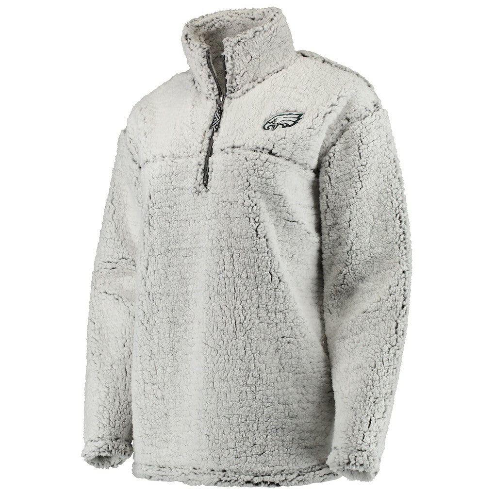 Women's Sherpa Quarter-Zip Pullover Jacket - Philadelphia Eagles Pullover