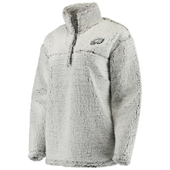 Women's Sherpa Quarter-Zip Pullover Jacket - Philadelphia Eagles Pullover