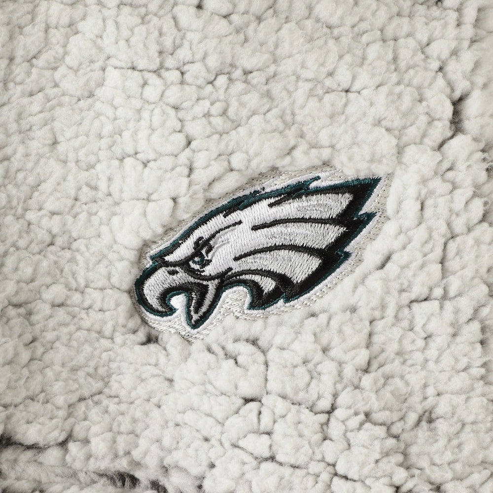 Women's Sherpa Quarter-Zip Pullover Jacket - Philadelphia Eagles Pullover