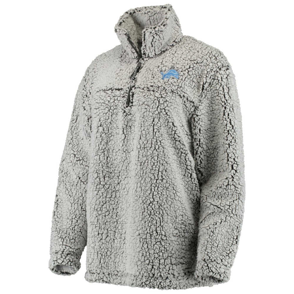Women's Sherpa Quarter-Zip Pullover Jacket - Detroit Lions Pullover
