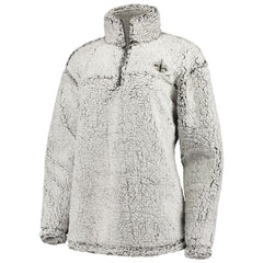 G-III 4Her by Carl Banks Women's Sherpa Quarter-Zip Pullover Jacket - New Orleans Saints Pullover