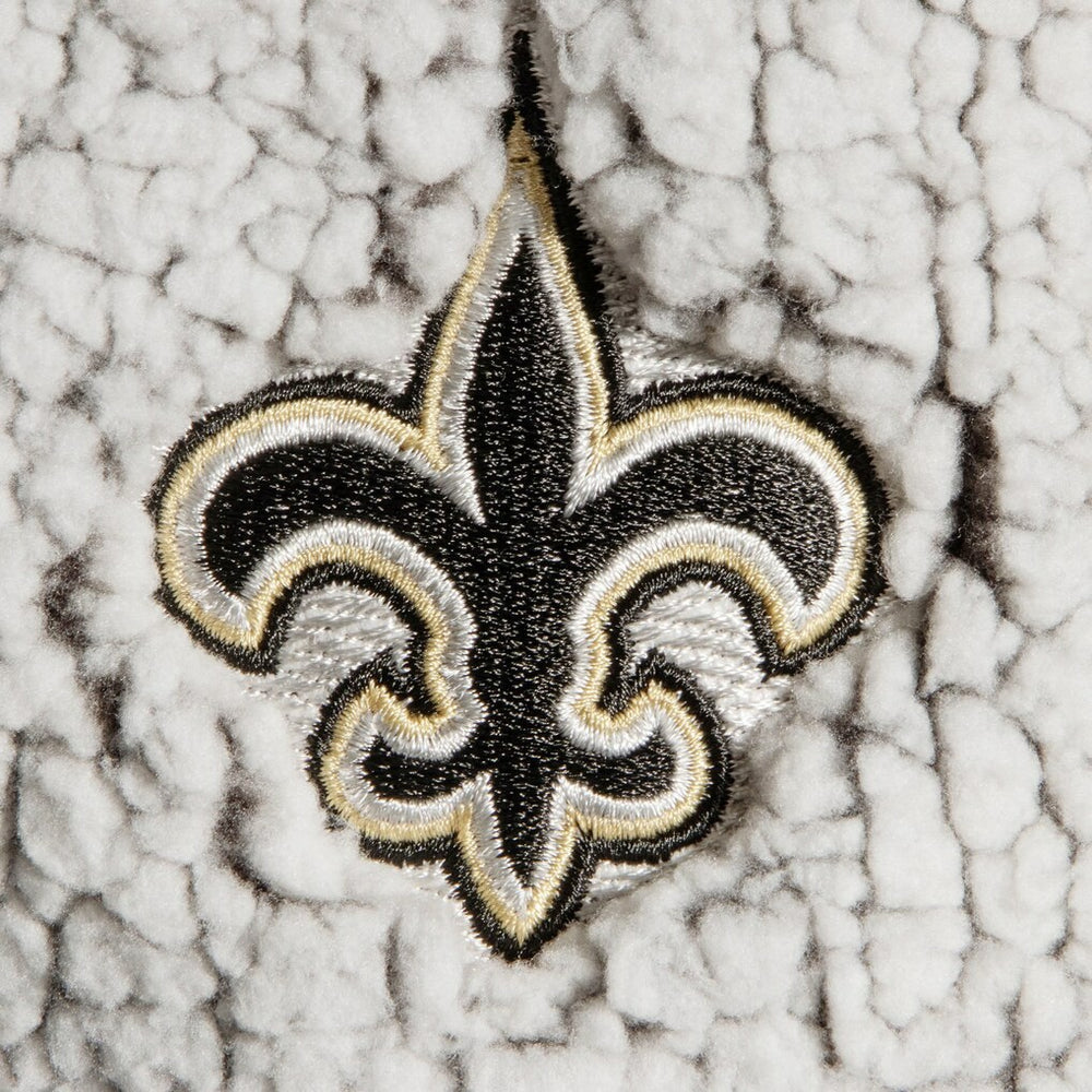 G-III 4Her by Carl Banks Women's Sherpa Quarter-Zip Pullover Jacket - New Orleans Saints Pullover