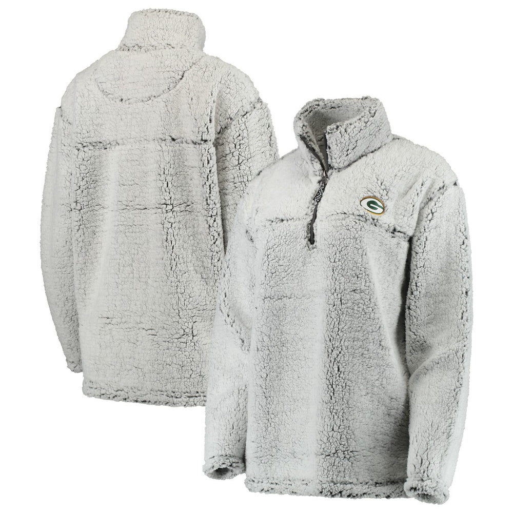 Women's Sherpa Quarter-Zip Pullover Jacket - Green Bay Packers Pullover