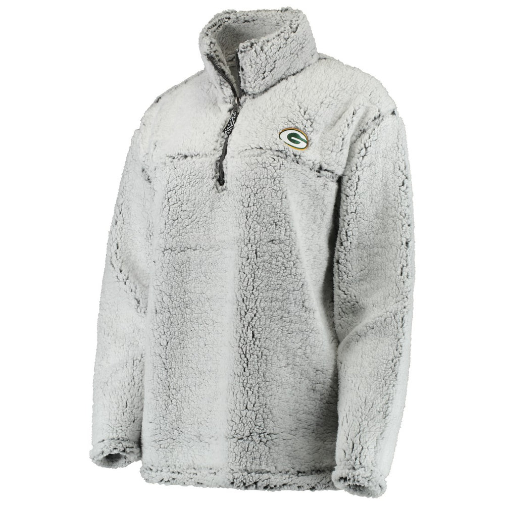 Women's Sherpa Quarter-Zip Pullover Jacket - Green Bay Packers Pullover