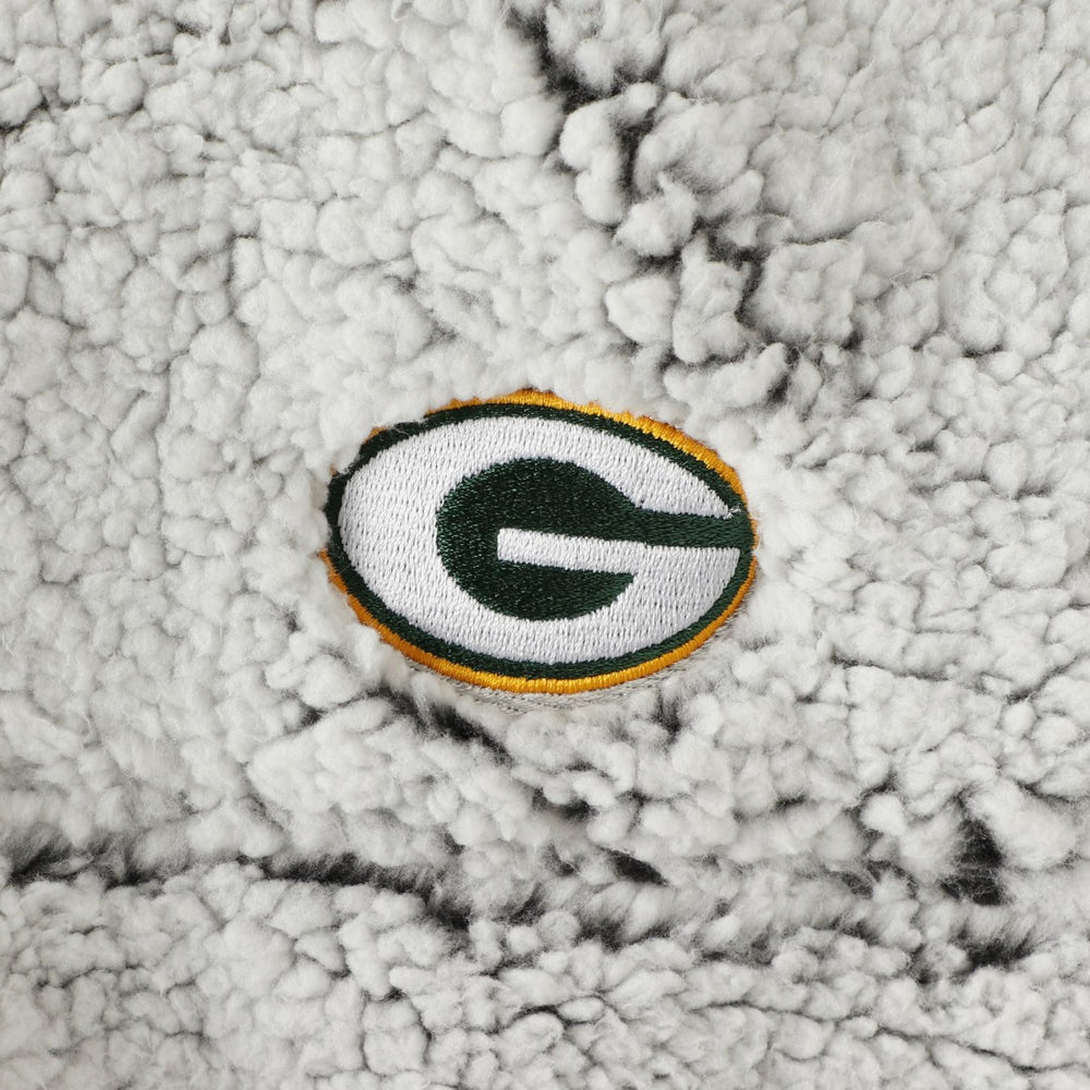 Women's Sherpa Quarter-Zip Pullover Jacket - Green Bay Packers Pullover