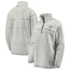 Women's Sherpa Quarter-Zip Pullover Jacket - Pittsburgh Steelers Pullover