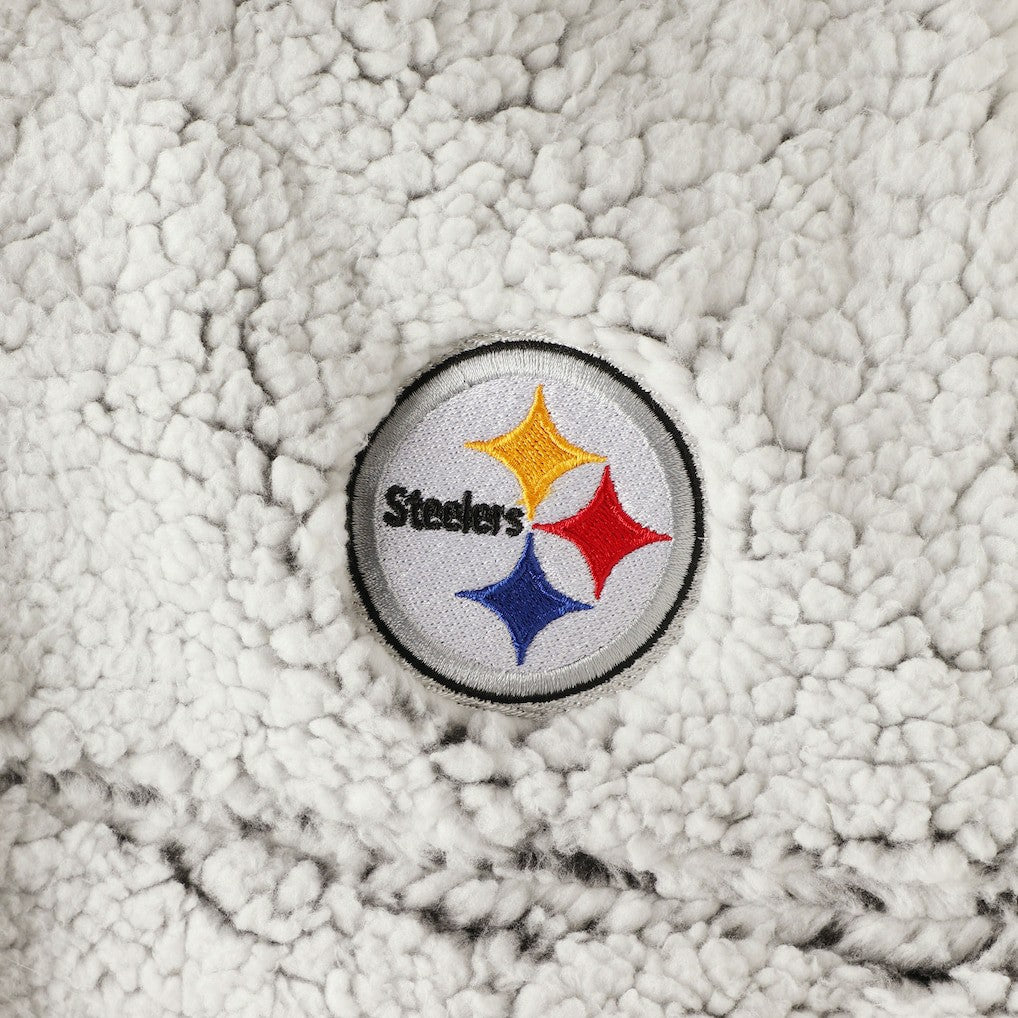 Women's Sherpa Quarter-Zip Pullover Jacket - Pittsburgh Steelers Pullover