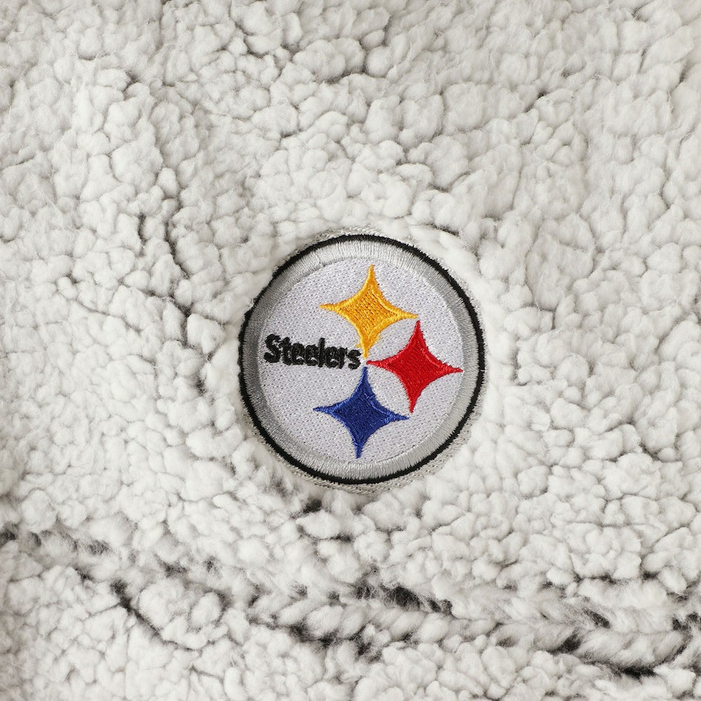 Women's Sherpa Quarter-Zip Pullover Jacket - Pittsburgh Steelers Pullover