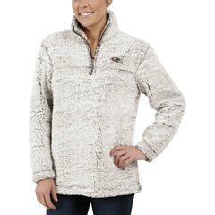 G-III 4Her by Carl Banks Women's Sherpa Quarter-Zip Pullover Jacket - Baltimore Ravens Pullover