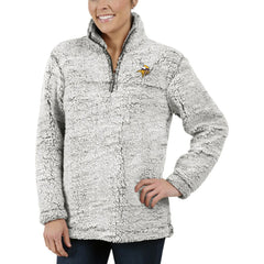 Women's Sherpa Quarter-Zip Pullover Jacket - Minnesota Vikings Pullover