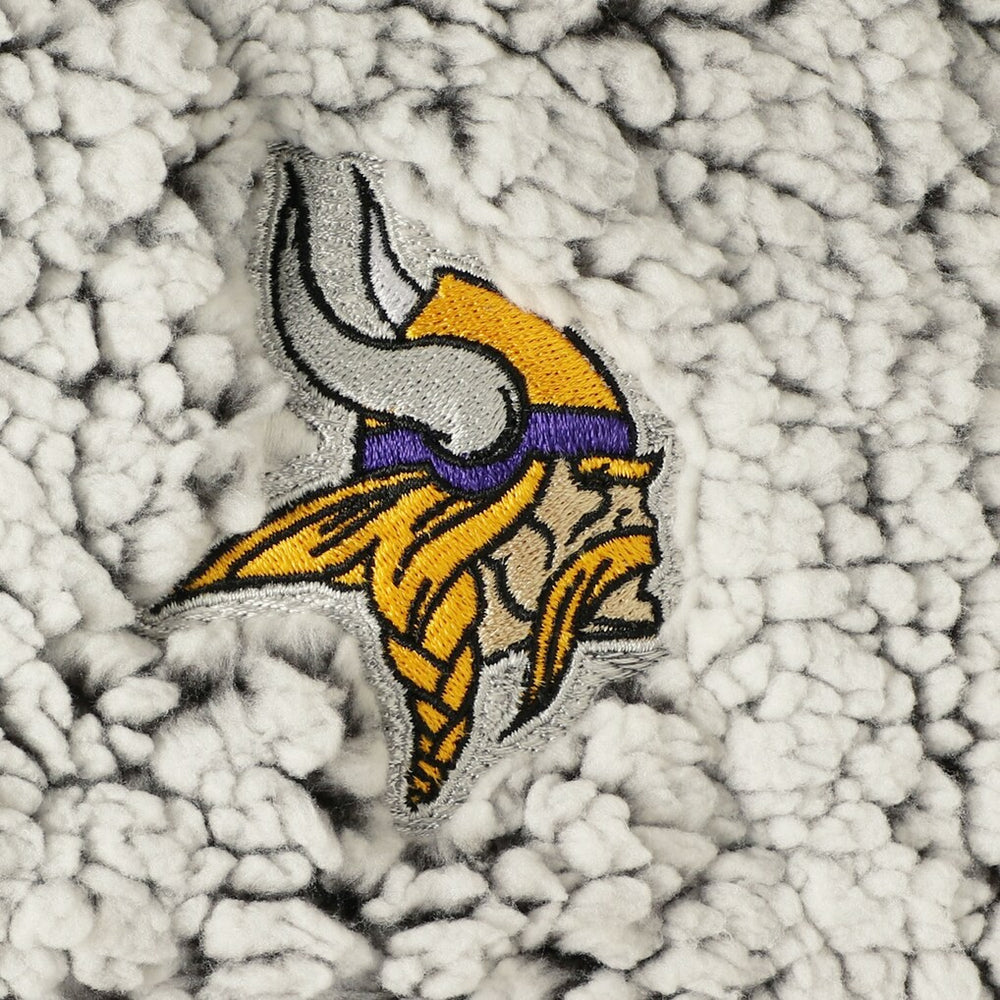 Women's Sherpa Quarter-Zip Pullover Jacket - Minnesota Vikings Pullover