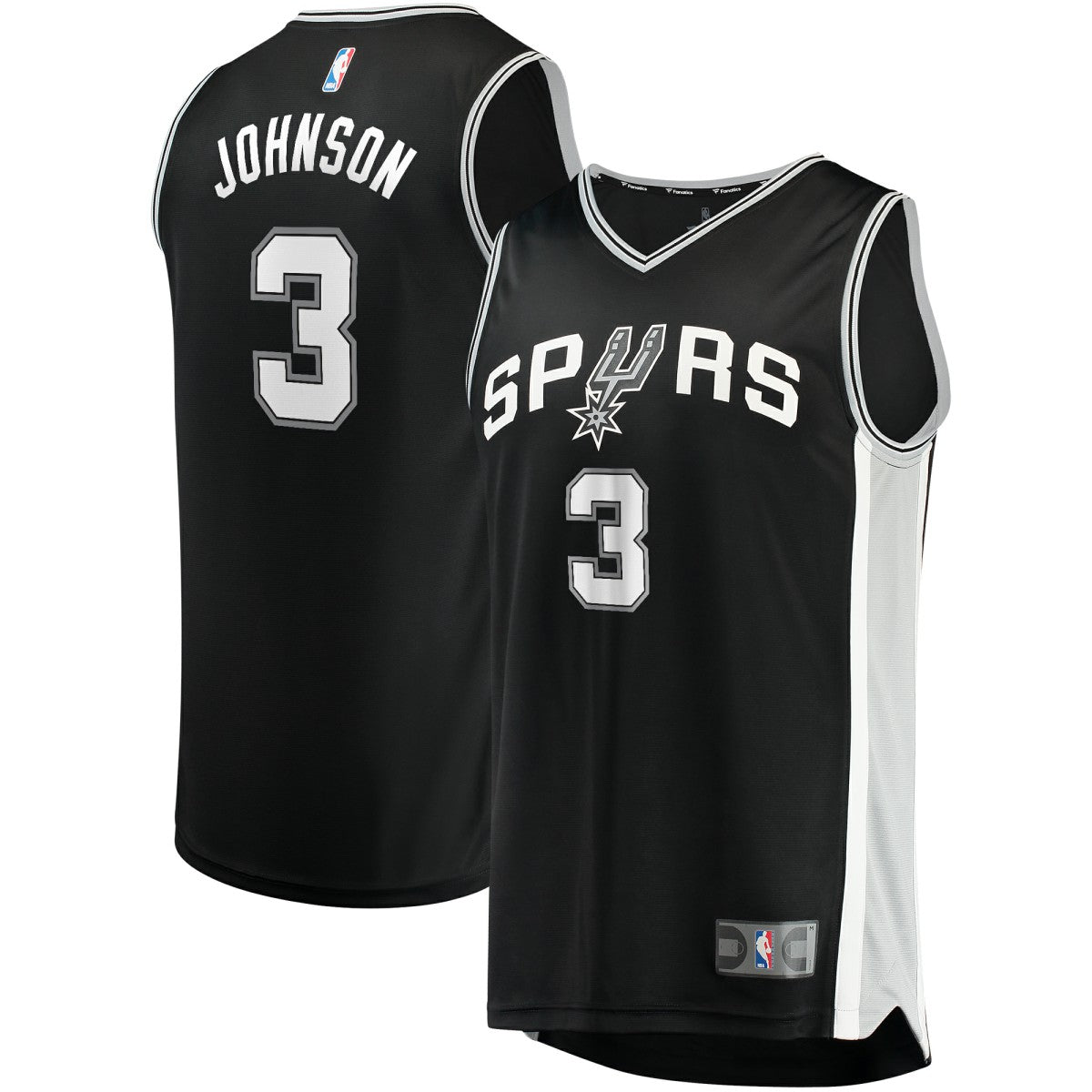 Fanatics Keldon Johnson San Antonio Spurs Fast Break Replica Jersey Black