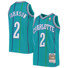 Mitchell & Ness Larry Johnson Charlotte Hornets Youth 1992/93 Hardwood Classics Swingman Jersey