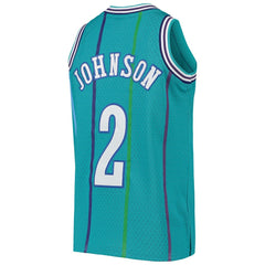 Mitchell & Ness Larry Johnson Charlotte Hornets Youth 1992/93 Hardwood Classics Swingman Jersey