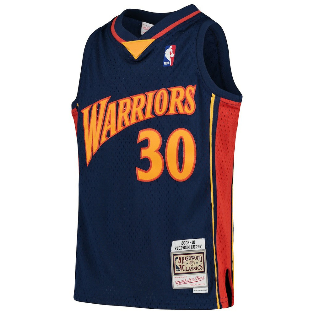 Mitchell & Ness Stephen Curry Golden State Warriors Youth 2009-10 Hardwood Classics Swingman Throwback Jersey sale