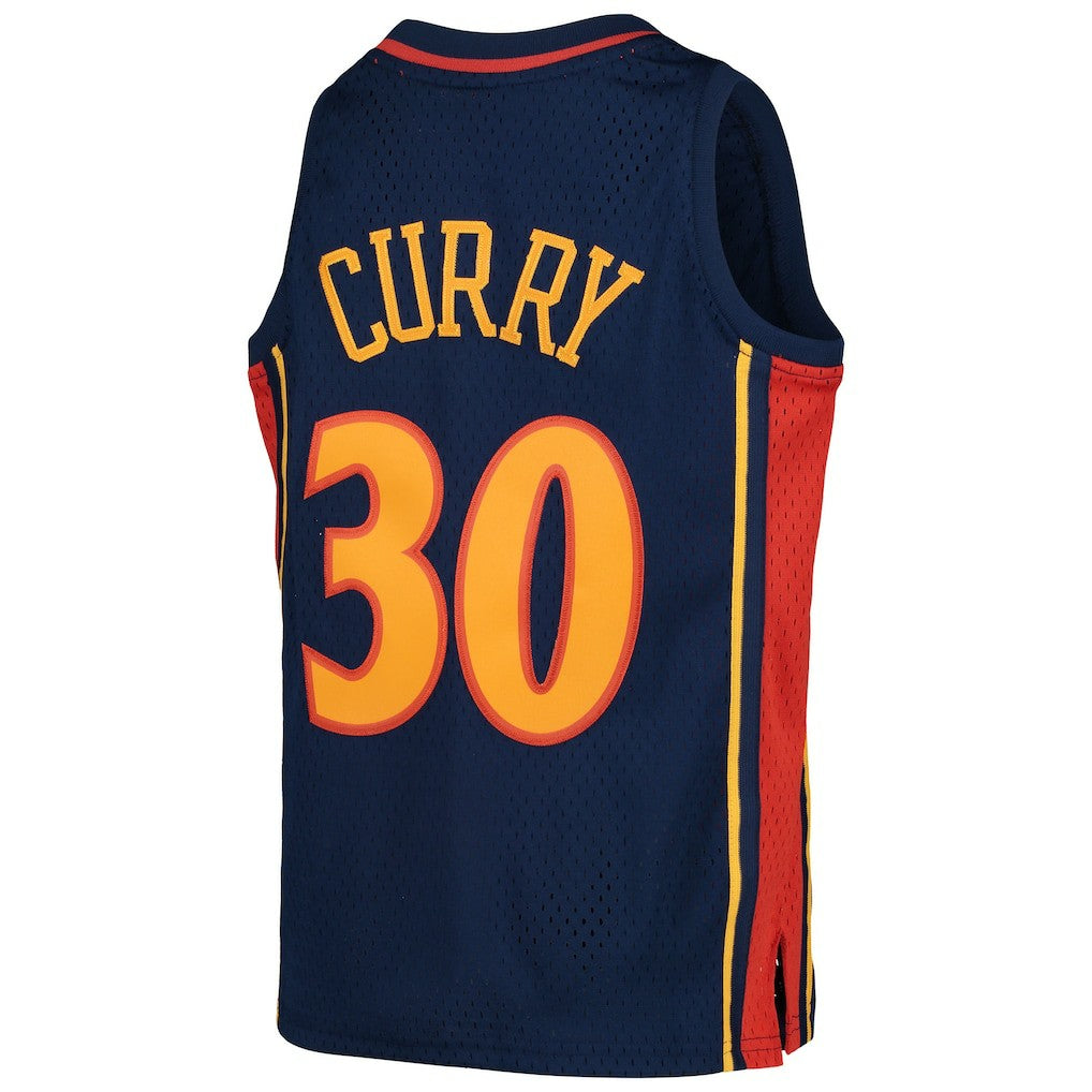 Mitchell & Ness Stephen Curry Golden State Warriors Youth 2009-10 Hardwood Classics Swingman Throwback Jersey sale