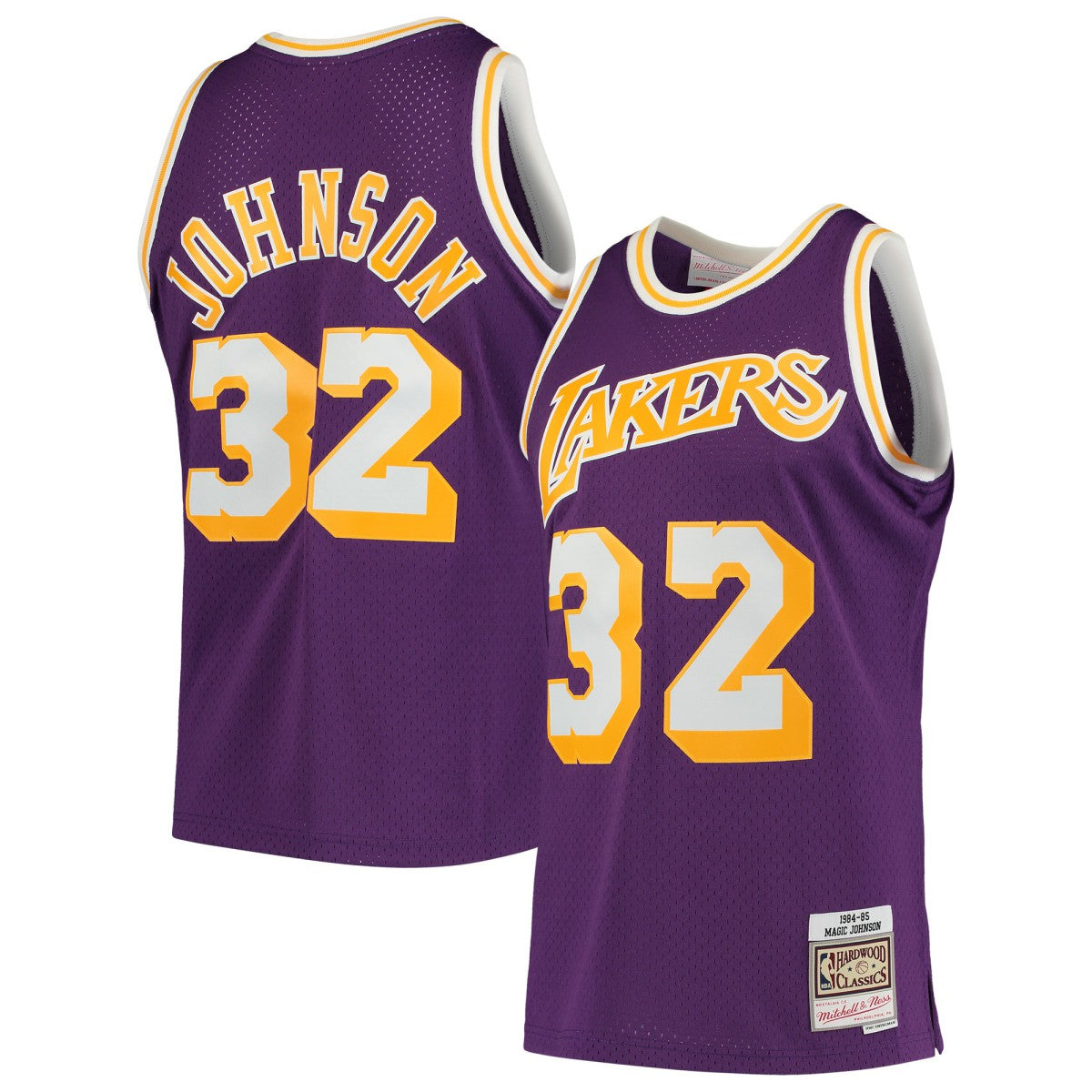 Mitchell & Ness Magic Johnson Los Angeles Lakers 1984/85 Hardwood Classics Swingman Jersey