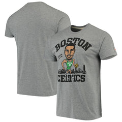Jayson Tatum Boston Celtics Caricature Tri-Blend T-Shirt