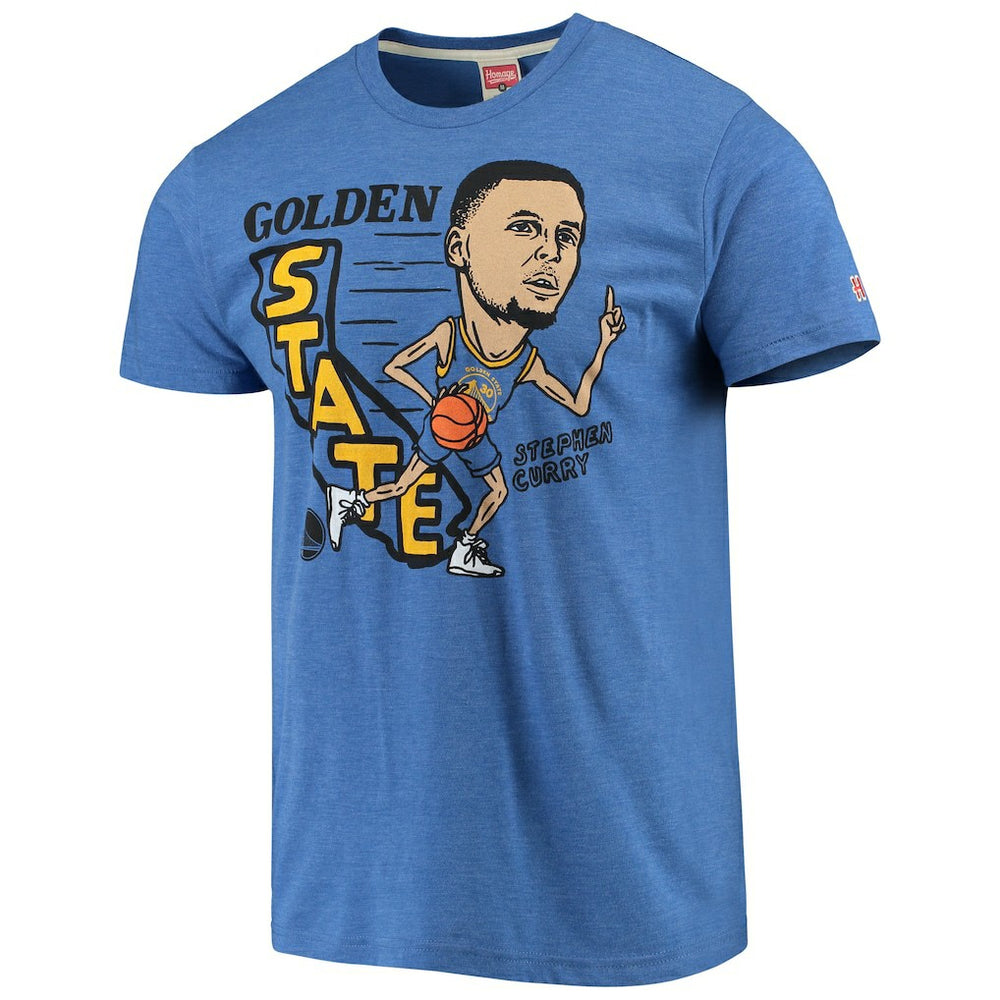 Stephen Curry Golden State Warriors Caricature Tri-Blend T-Shirt sale