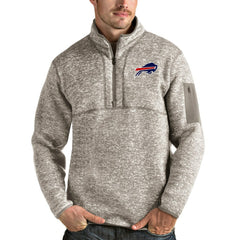 Antigua Fortune Quarter-Zip Pullover Jacket - Buffalo Bills Pullover