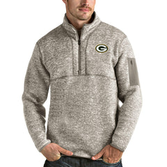 Antigua Fortune Quarter-Zip Pullover Jacket - Green Bay Packers Pullover