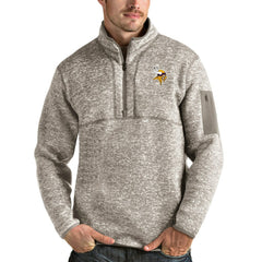 Antigua Fortune Quarter-Zip Pullover Jacket - Minnesota Vikings Pullover