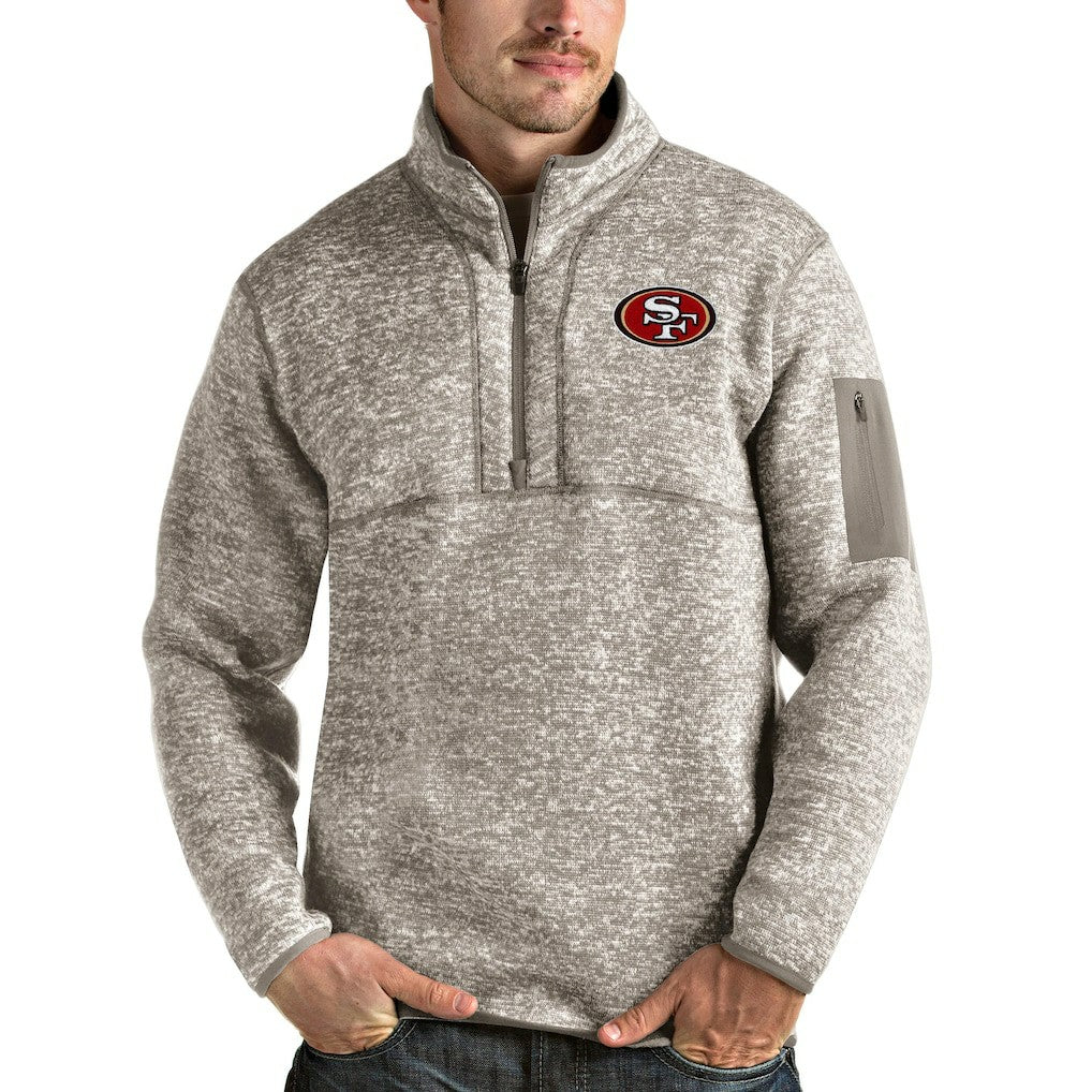 Antigua Fortune Quarter-Zip Pullover Jacket - San Francisco 49ers Pullover