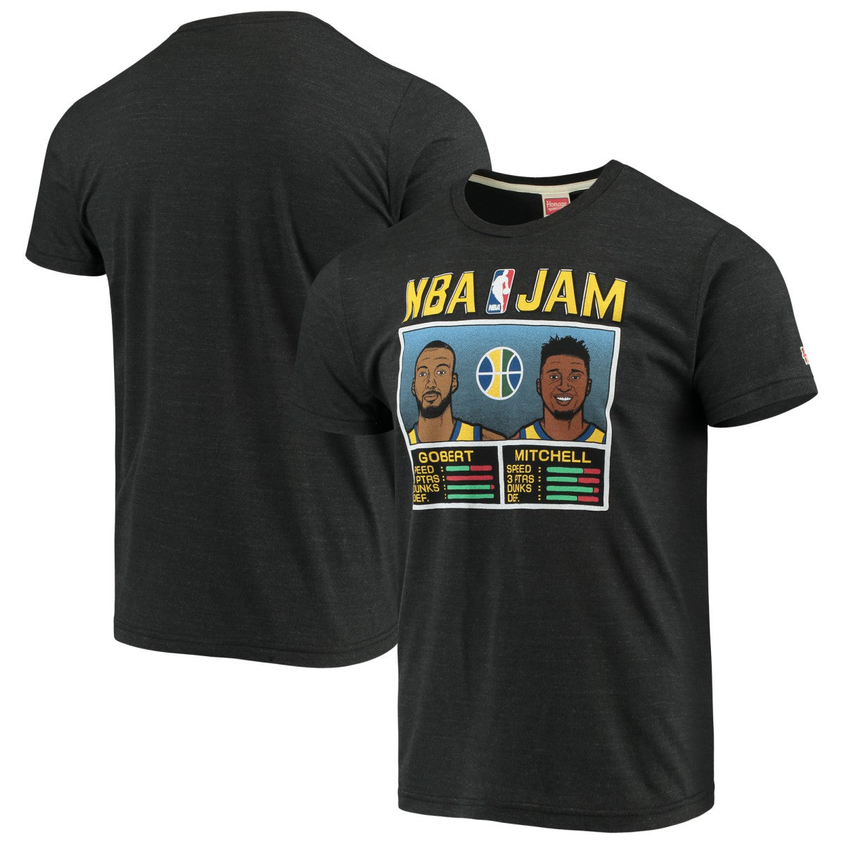 Donovan Mitchell & Rudy Gobert Utah Jazz NBA Jam T-Shirt