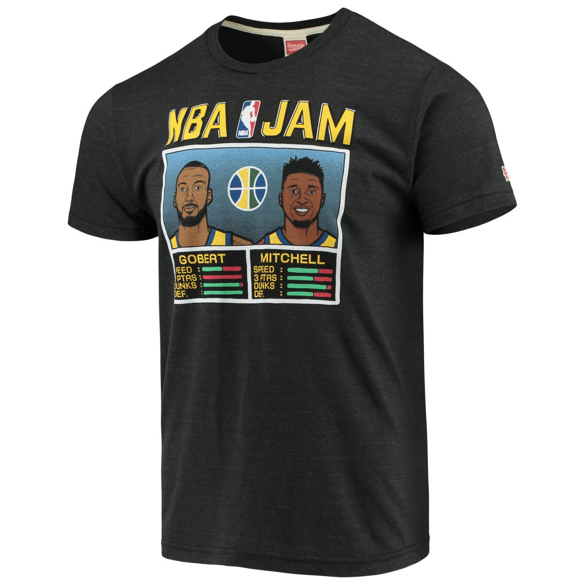 Donovan Mitchell & Rudy Gobert Utah Jazz NBA Jam T-Shirt