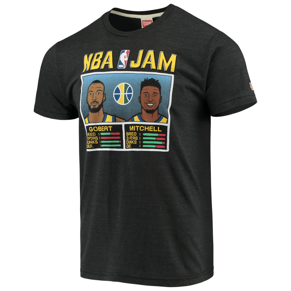 Donovan Mitchell & Rudy Gobert Utah Jazz NBA Jam T-Shirt