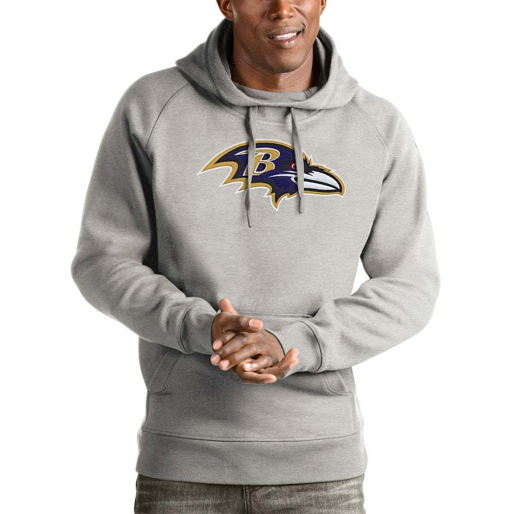 Antigua Victory Pullover Hoodie - Baltimore Ravens Hoodies