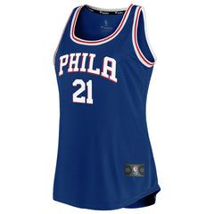 Fanatics Joel Embiid Philadelphia 76ers Women's Fast Break Team Tank Jersey
