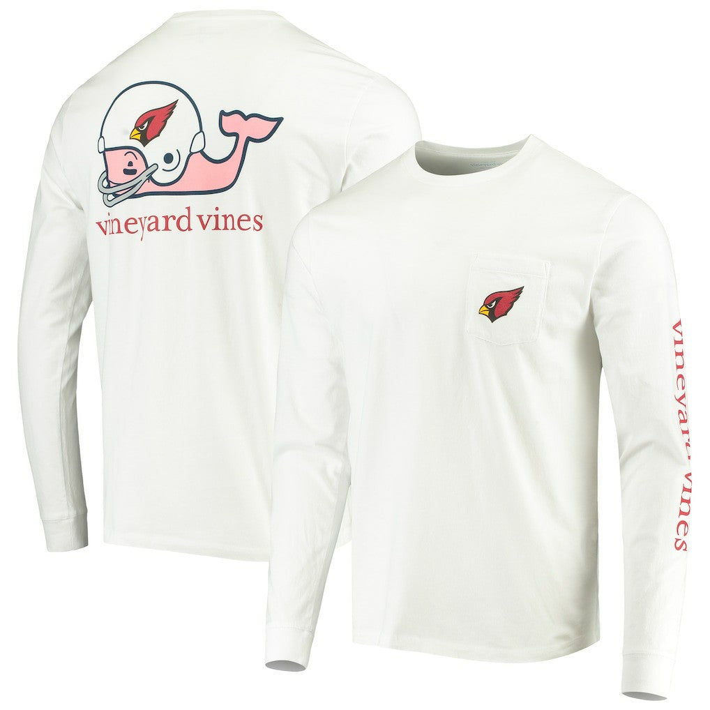 Vineyard Vines Whale Helmet Long Sleeve T-Shirt - Arizona Cardinals T-shirts