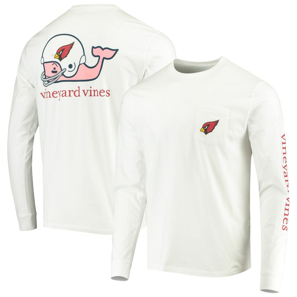 Vineyard Vines Whale Helmet Long Sleeve T-Shirt - Arizona Cardinals T-shirts