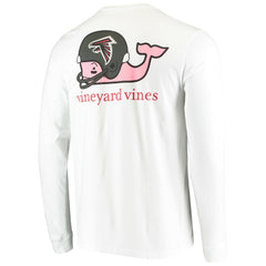 Vineyard Vines Whale Helmet Long Sleeve T-Shirt - Atlanta Falcons T-shirts